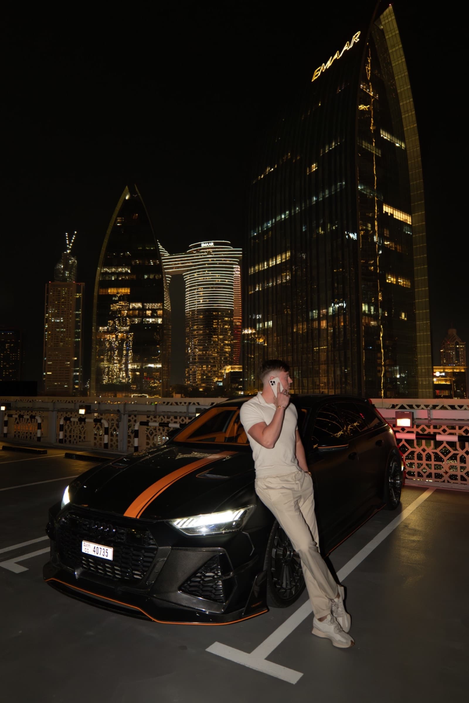 Charles De Keyser, night shoot in Dubai by Lubo Stoev