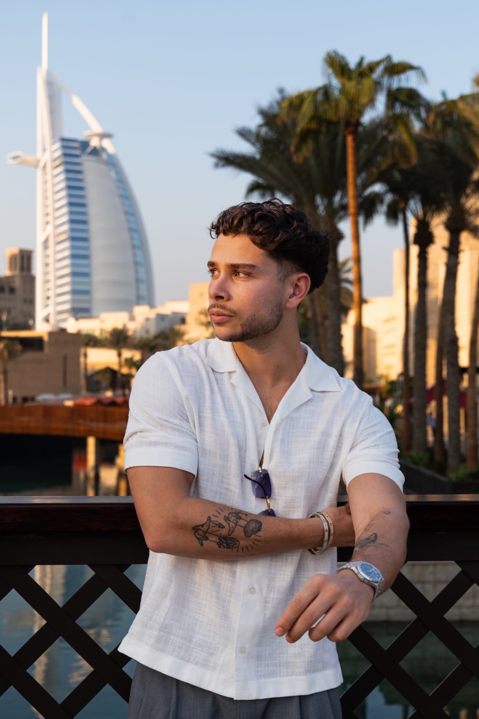 Nathan Nazareth photographed by Lubo at Burj Al Arab